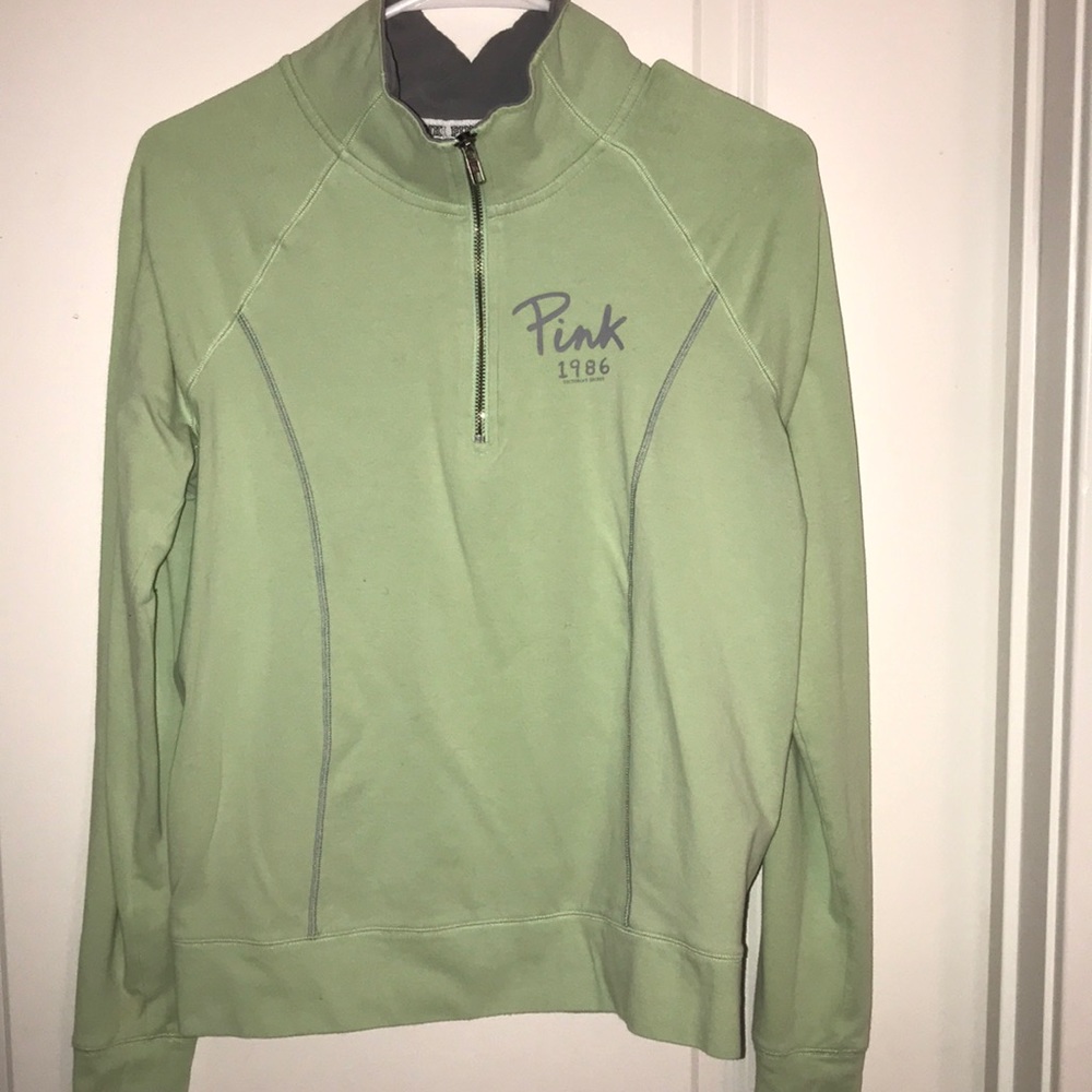 PINK zip up pull over